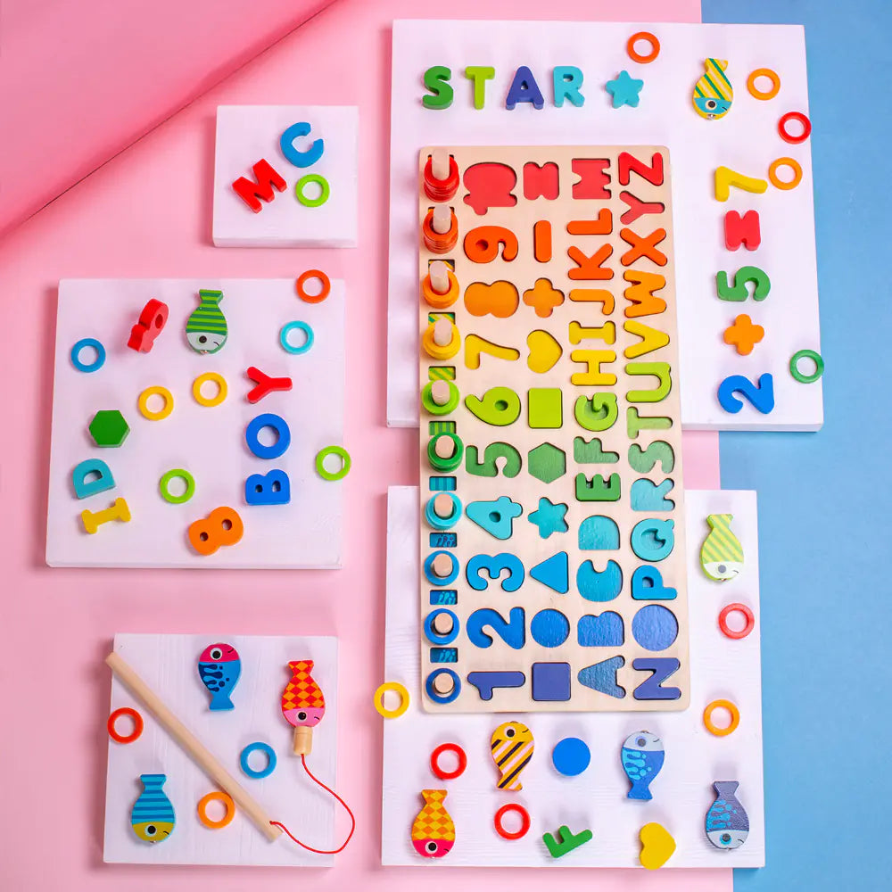 Educational Number Blocks Puzzle Toys for Toddlers