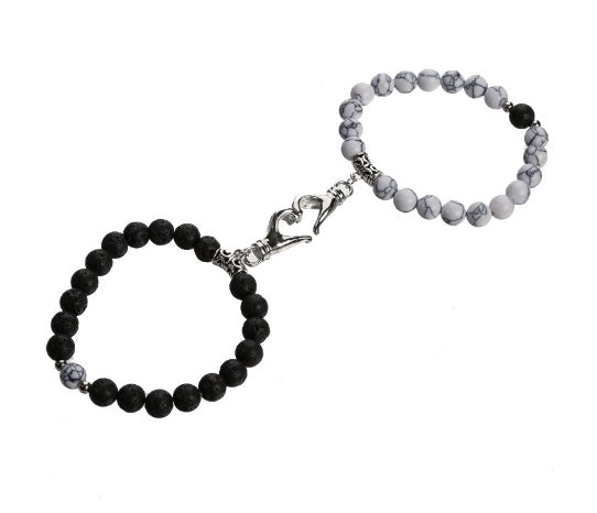 Magnetic Couple Bracelet.  Love Connection Jewelry