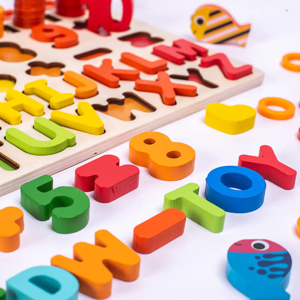 Educational Number Blocks Puzzle Toys for Toddlers