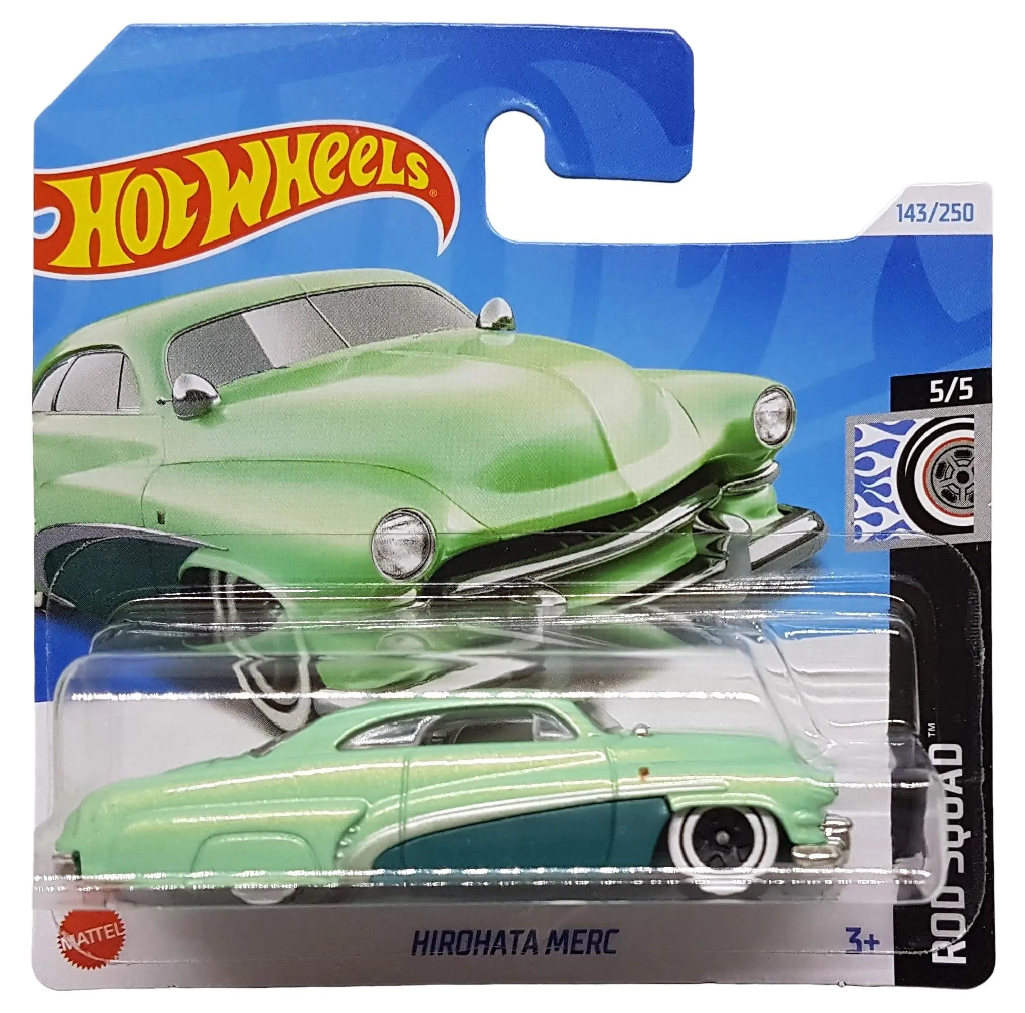 Hot Wheels Hirohata Merc Green Rod Squad 5/5