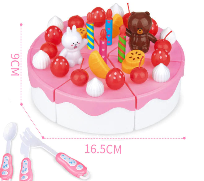 Kids Fruit Cutting Toy Set for Pretend Play Kitchen