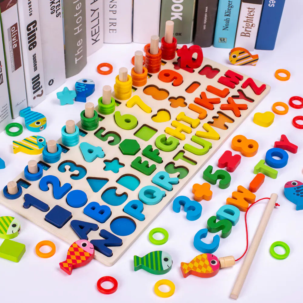 Educational Number Blocks Puzzle Toys for Toddlers