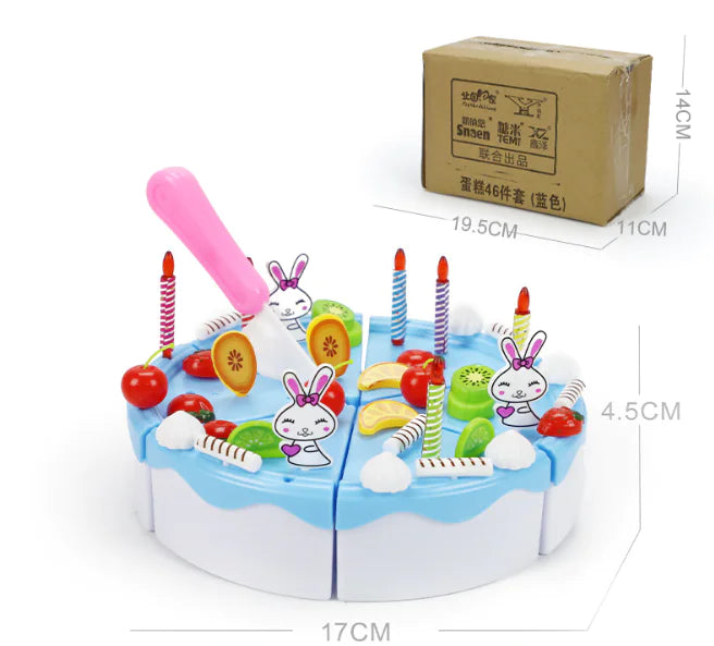 Kids Fruit Cutting Toy Set for Pretend Play Kitchen